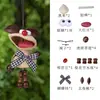 Pingente de sino de mão com casca de fruta preta de planta natural, kit de material DIY de boneca de vagem feita à mão, casca de fruta para pendurar em bolsa de sino dos ventos