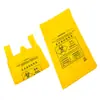 Bolsa de Basura Médica Engrosada Portátil Boca Plana Residuos Médicos Amarilla Engrosada Chaleco Hospitalario Clínica Fábrica En Stock
