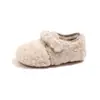 Sapatos de Pelúcia Infantis 2026 Outono e Inverno Novos Estilo Coreano Sapatos de Algodão Quentes para Meninas Mocassins Macios para Meninos