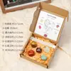 Doce Constelaciones Conjunto de Piedra Cruda de Cristal Cristal Natural Varilla de Yeso Marroquí Piedra de Yoga Caja de Conjunto de Cristal Artesanías