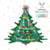 Balão de Folha de Alumínio de Natal Grande Guirlanda de Árvore de Natal Decoração de Festa de Feriado Boneco de Neve Inflável