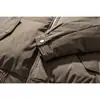 Timachine Retro Americano Street Tendência Gola de Pelo Algodão Inverno Roupa Externa Masculina Solta Jaqueta de Voo My130