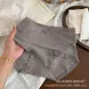 Pantaletas acanaladas suaves y texturizadas de estilo japonés para mujer, de cintura media con ribete de encaje, hipoalergénicas y cómodas, calzones de algodón 10A con entrepierna extendida