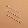 Accesorios de Gancho para Oreja Tubo Recto Hueco de Plata de Ley S925 Tubo con Anillo Tubo Redondo Joyería Hecha a Mano DIY Material de Accesorios de Plata de Ley