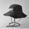 Sombrero de Pescador de Mezclilla de Color Sólido a Prueba de Viento para Mujer, Sombrero de Sol Versátil Casual Simple para Senderismo