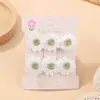 Amazon Girl Set de Pasadores de Margarita Fresca Accesorios para el Cabello de Flores Pinza para Flequillo Lindo Pasador de Tela Hecho a Mano 3684