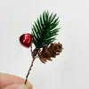 Decoración Navideña Agujas de Pino Árbol de Navidad Artificial Colgante de Piña Caja de Regalo para Empaquetar DIY Accesorios de Decoración Agujas de Pino Navideñas