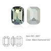 Dongzhou Crystal K9 de alta calidad con base puntiaguda, diamantes de cristal de anís estrellado largo plateados, joyas de diamantes, equipaje, accesorios decorativos de bricolaje al por mayor