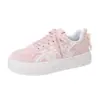 Nuevas zapatillas de suela gruesa, simples y versátiles, con bloques de color, zapatos casuales cómodos y a la moda de estilo coreano para mujer, zapatillas deportivas de alto valor