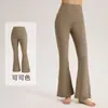 Calça de Yoga Feminina Fitness Levanta Suor do Quadril Secagem Rápida Respirável Cintura Alta Modelagem Justa Perna Larga Esportiva Calça Flare