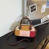 Bolsa Diária Versátil para o Trabalho Bolsa Pequena de Mão Bolsa de Mão Feminina Cor Blocada de Alto Padrão Bolsa Transversal Feminina