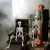 Nuevo Esqueleto de Halloween de 40 cm, Colgable y Oscilante, Decoración de Ambiente para Bares y Salas de Escape, Accesorio de Cuerpo Humano Simulado