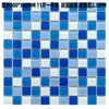 Azulejos de mosaico de cristal para piscina, piscina de observación, inodoro, estanque de peces, bañera, azulejos azules para casa de huéspedes
