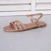 Sapatos femininos boêmios, estilosos para férias, com um toque de luxo, elegantes, de sola reta, emagrecedores, confortáveis, estilo casual, adequados para uso ao ar livre