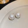 Pendientes de plata con letras retro de circonita y perlas para mujer, ligeros, de lujo, de alta gama, con sentido del nicho, de temperamento de moda, al por mayor