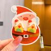 Nuevos clips para orejas de Navidad para niños, lindo diseño de reno y alce, aretes versátiles para niñas sin perforaciones, aretes de dibujos animados.