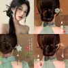 Grampo de Cabelo Flor com Franja Antigo de Alta Qualidade Novo Disco de Madeira Chinês para Cabelo Grampo de Cabelo Estilo Nacional Grampo de Cabelo Hanfu Adorno de Cabeça