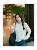 Ropa Zhengqite/[Estética de Atmósfera] Serie Cepillada de Lana y Cachemira Tops Cárdigan de Punto Suave para Mujer #