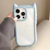 Funda Protectora para Teléfono Móvil Apple 17Pro 13/14 Gato de Montaña Negro con Borde de Color y Ranuras 16 Mayoreo