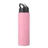 Tetera deportiva para exteriores, viaje, montañismo, conveniente, taza de agua de aluminio, color sólido, diseño simple, taza de vacío, venta al por mayor de fábrica