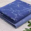 Tela de Mezclilla Lavada Jacquard Flor de Ciruelo Estilo Nacional para Ropa, Pantalones, Chaquetas, Vestidos y Bolsos