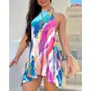 2026 Moda femenina transfronteriza europea y americana nueva estación independiente de Amazon vestido de moda con estampado en la espalda y cordones sin espalda