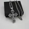 Colgante Punk Tailandés de Plata Estilo Europeo y Americano con Cadena Gruesa de Letras, Collar Colgante Cadena Clavícula Estilo Hip-Hop Coreano para Hombres y Mujeres