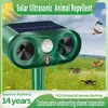 Repelente de Animais Popular Transfronteiriço Alimentado por Energia Solar, Dissuasor Ultrassônico para Gatos e Cachorros, Repelente de Pássaros e Insetos, Repelente de Animais Transfronteiriço Alimentado por Energia Solar