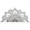 Nuevo Fx-B191 Exportación Medio Oriente Mandala Estilo Étnico Entrada Dormitorio Comercial Embellecimiento Pared Pegatina de Pared Decorativa