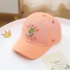 Versión coreana 2-7 años nueva gorra de béisbol para niños lindo dibujos animados pequeño dinosaurio sombrero para el sol comercio exterior niño gorra de malla T516