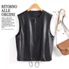 Chaqueta Corta de Cuero para Mujer, Nuevo Estilo Otoñal, Top Casual, Elegante Chaqueta de Cuero para el Trabajo, Ropa Exterior Versátil para Figuras Pequeñas
