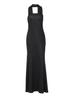 Roupas Femininas Estilo Europeu e Americano 2025 Inverno Novo Estilo Fita Bolinhas Elegante Moda Tubinho Saia Longa Vestido Sexy Slim