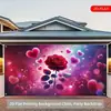 Tela de Fondo Transfronteriza Nueva para el Día de San Valentín 2026 para Decoración de Citas de Parejas, Tela Colgante para Habitación y Arreglo Exterior, Tela Colgante para Banner