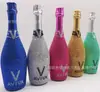 Procesamiento Tuhao Oro Incrustado de Diamantes Diamante Pegajoso Brillante Vino Luo Fei Oro Tuhao Incrustado de Diamantes Vino Espumoso de Champaña Pegatina de Diamante