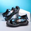 Sandalias de Punta Descubierta para Niños Verano 2024 Nuevas Sandalias Antideslizantes de Suela Blanda para Niños Medianos-Grandes Zapatos de Playa para Exterior