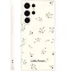 Funda de Teléfono Popular en TikTok Estilo Simple Boceto Floral Galaxia S26 Ultra Borde Recto Silicona Suave