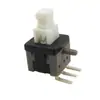 Interruptor de Botón de Presión Lateral 5.8*5.8mm de Bloqueo Automático PB-22E62 Interruptor de Botón de Enchufe de Tres Pines Cabeza Alta con Columna