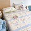 2025 Nuevo Algodón Puro Cama Sábanas Pieza Única 100 Algodón Verano Dormitorio Infantil Edredón Individual Doble Funda de Almohada Juego de Tres Piezas 3
