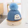 Gorro de Bebé Otoño e Invierno Gorro Pulóver a Prueba de Viento para Bebé Tesoro de Hombre Tesoro de Mujer Gorro Cálido con Protección para las Orejas Gorro Tejido Lindo para Niños