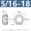 Acero Inoxidable 304 Tuerca Hexagonal Británica Tapa de Tornillo Hexagonal Americana Tuerca Autoblocante Hexagonal Externa 3/16-7/8-9