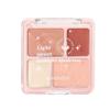 Ming Xizhi Paleta de Contorno de Quatro Cores Blush Paleta de Blush Rouge Multifuncional Blush Paleta Iluminadora Paleta de Iluminação Transfronteiriça