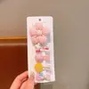 Pinzas para el Cabello de Niña, Accesorios para el Cabello Frescos y Lindos de Moño, Pinzas de Cobertura Total para Bebé, Nuevo Set Combinado Dulce de Flores