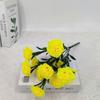 Flores de Clavel de Tallo de Hierba Acuática Multicabezal en Stock al por Mayor para Mesa de Sala de Estar Decoración del Hogar Flores de Seda de Tallo Único Arreglo Floral Artificial