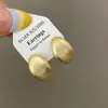 Pendientes Geométricos de Metal Cepillado Personalizados con Aguja de Plata 925 Pendientes de Estilo Minimalista de Alta Gama de Moda 2026