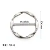 Moda Metal Hebilla Japonesa de Tres Engranajes Camiseta de Mujer Hebilla de Nudo Hebilla de Esquina Cinturón Hebilla Ajustable Versátil Hebilla Redonda para Toalla de Seda