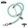 Lanyard Popular para Teléfono Móvil de Muñeca 6mm Fuerte para Colgar en el Cuello Cruzado Ajustable Exterior Montañismo Cuerda Trenzada Anti-Pérdida Color Pistola