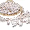 Contas Soltas em Forma de Gota d'Água de Pérola Sintética com Toque de Luxo, Branco Australiano 650 Alto Brilho, Acessórios para Joias Artesanais DIY, Contas a Granel
