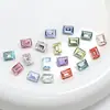 Cristal Dongzhou 8*10 Rocas Medianas Azúcar Cristalizado Pedrería para Uñas Rectangular Ángulo Recto Cubo de Azúcar Fondo Puntiagudo Brillante Vidrio K9 Accesorios para Uñas