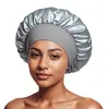 Touca de Cetim de Alta Elasticidade de Aba Larga Transfronteiriça da Amazon Chapéu para Cuidados com o Cabelo de Salão de Beleza Feminino Chapéu para Pós-parto Quimioterapia