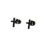 Pendientes de cruz sencillos de estilo japonés y coreano para mujer, mini pendientes pequeños y modernos, sencillos y distintivos, joyería para las orejas en stock.